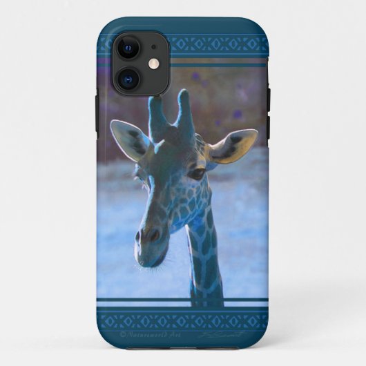 Case-Mate Pour iPhone Coque Giraffe bleue iPhone5 (Dos)