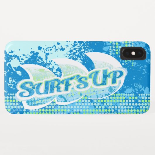 Case-Mate Pour iPhone Coque surf abstrait vert bleu (Dos (Horizontal))