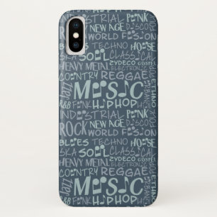 Case-Mate Pour iPhone Genres de musique Word Collage coque