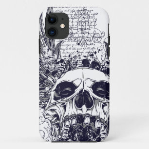 Case-Mate Pour iPhone Métal Goth Coque de l'Ange de la mort du crâne a