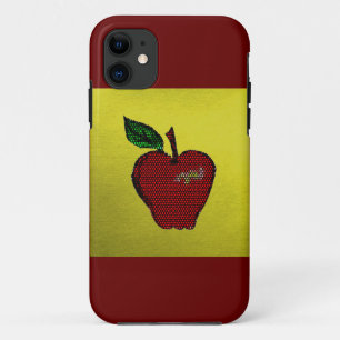 Case-Mate Pour iPhone Mosaic Rouge Pomme / coque iphone-Design 1