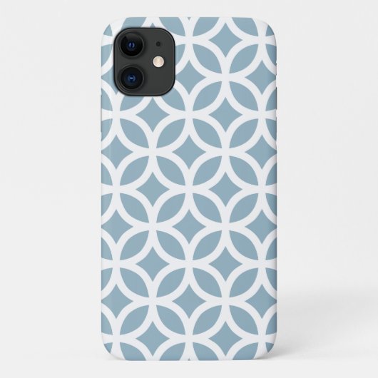 Case-Mate Pour iPhone Motif géométrique bleu iPhone, Plus et Pro coque (Dos)