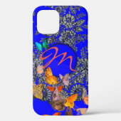 CASE MATE TOUGH CUSTOM INITIAAL BLAUW ANTIEK RUIMT (Achterkant)