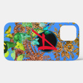 CASE MATE TOUGH CUSTOM INITIAAL BLAUW ANTIEK RUIMT (Achterkant (horizontaal))