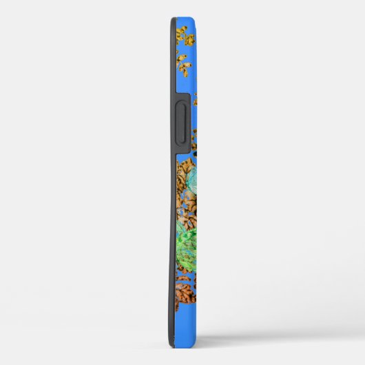 CASE MATE TOUGH CUSTOM INITIAAL BLAUW ANTIEK RUIMT (Achterkant / Rechts)