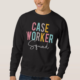 Case Worker Squad Colorful Appreciation Day Back T Trui