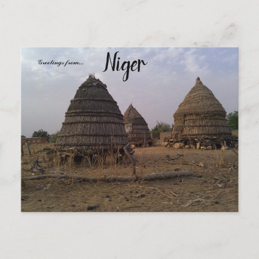 Cases à Niamey Niger Carte postale (Devant)
