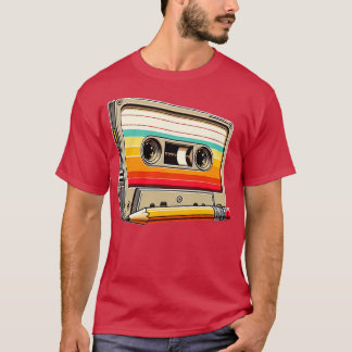 Casete retro con lpiz diseo para nostlgico t-shirt