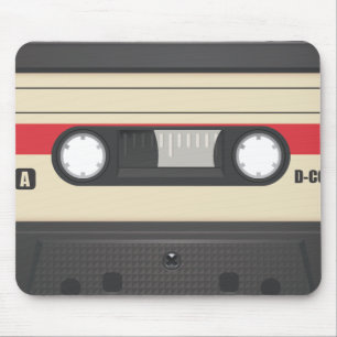 Casette tape - Sunset Red Muismat