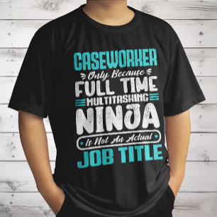 Caseworker Job Title Beroep Grappig Caseworker T-shirt