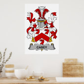 Casey Family Crest Poster (Keuken)