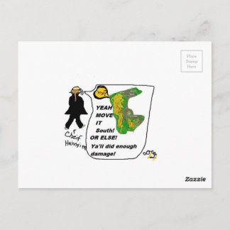 Casey Heinzism Cartoon Ja Verplaats het! Briefkaart