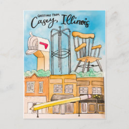 Casey, IL Briefkaart