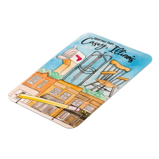 Casey, IL Magnet (Côté Gauche)