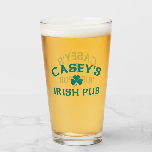 Casey's Ierse Pub Glas (Voorkant gevuld)