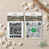 Cash App & Venmo QR Code Bedrijfsbadge Badge