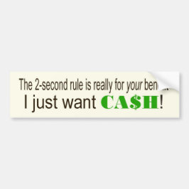 CASH BUMPERSTICKER