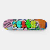 Cash Graffiti Custom Personalized Cool Skateboard (Horizontaal)