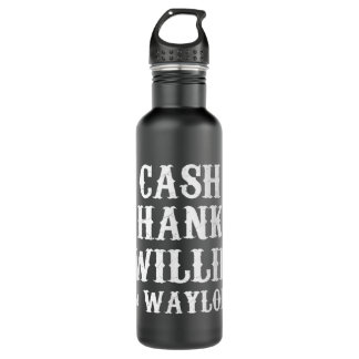 Cash Hank Willie en Waylon Country Music Waterfles