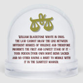 Cash is Freedom by RoseWrites Snow Globe Sneeuwbol (Achterkant)