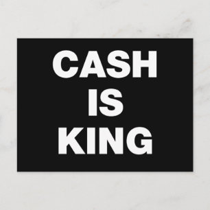 Cash is King Briefkaart