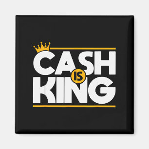 Cash Is King Cash Flow Ondernemer Kerst Geboorte Magneet
