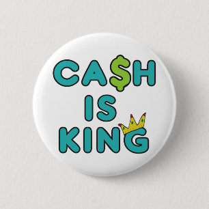 Cash is King Ronde Button 5,7 Cm