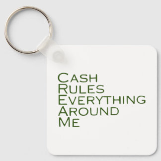 Cash regelt alles om me heen sleutelhanger