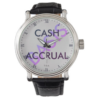 "CASH vs ACCRUAL Basis" Horloge