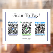 Cashapp Venmo & Paypal Sticker voor mobiele betali (Vel 2)