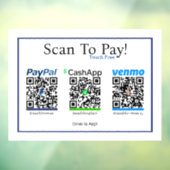 Cashapp Venmo & Paypal Sticker voor mobiele betali (Vel 3)