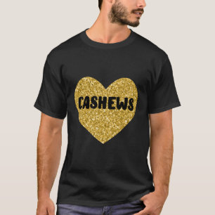 Cashewnoten Ik hou van Cashewnoten Eten Cashew T-shirt