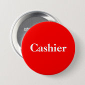 Cashier Pin Back Button (Voorkant /achterkant)