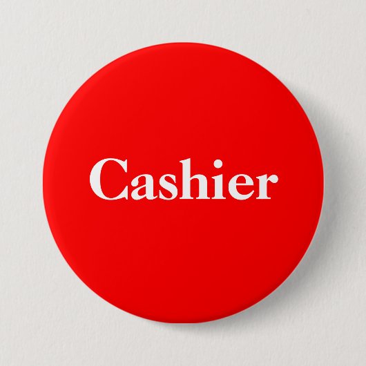 Cashier Pin Back Button (Voorkant)