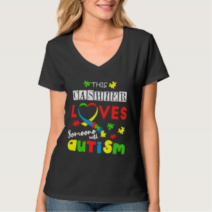 Cashier Puzzle Special Love Autisme Awareness T-shirt