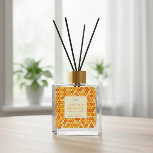 Cashmere Honey Reed Diffuser Label