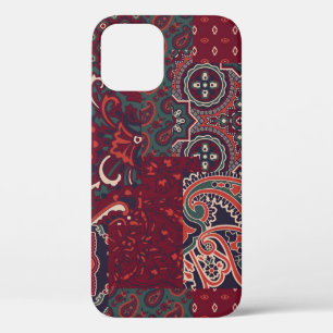Cashmere Paisley Silk: Abstracte  patchwork iPhone 12 Hoesje