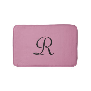Cashmere Roos Pink Monogrammed Plush Bath Mat