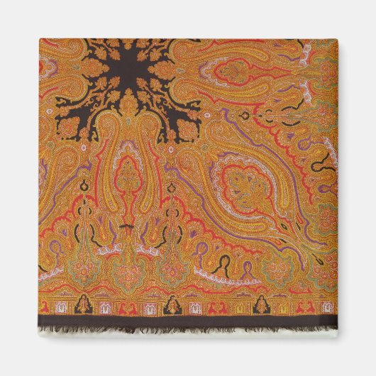 Cashmere scarf, c.1870-80 magneet (Voorkant)