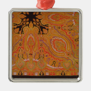Cashmere scarf, c.1870-80 metalen ornament