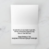 "Casier à vin 'FACES'" Carte d'anniversaire (Intérieur)