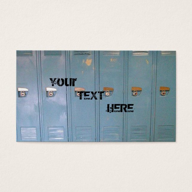 casiers scolaires bleus (Devant)