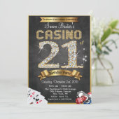 Casino 21ème Gold Diamond Invitation Anniversaire (Debout devant)