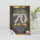 Casino 70e Gold Diamond Invitation Anniversaire (Debout devant)