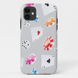 Casino, accessoires spellen patroon 8 iPhone 11 hoesje