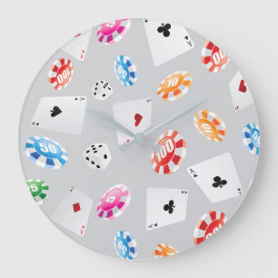 Casino, accessoires spellen patroon 8 grote klok