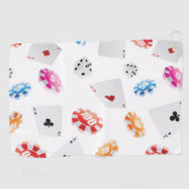 Casino, accessoires voor games golfhanddoek (Horizontaal)