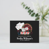 casino adulte jeu anniversaire Carte postale (Debout devant)