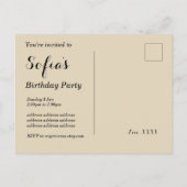 casino adulte jeu anniversaire Carte postale (Dos)