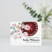 casino adulte jeu anniversaire Carte postale (Debout devant)